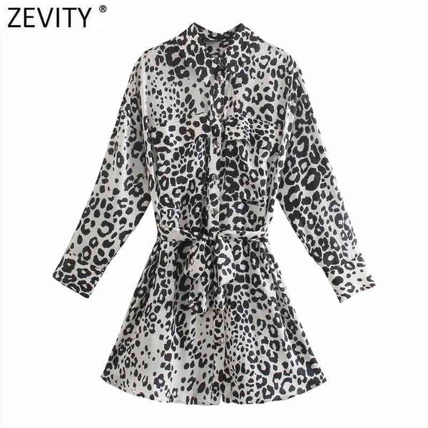 zevity women vintage leopard print double pockets casual slim shirt dress female chic breasted bow tied sashes vestidos ds8137 210419, Black;gray
zevity women vintage leopard print double pockets casual slim shirt dress female chic breasted bow tied sashes vestidos ds8137 210419, Black;gray