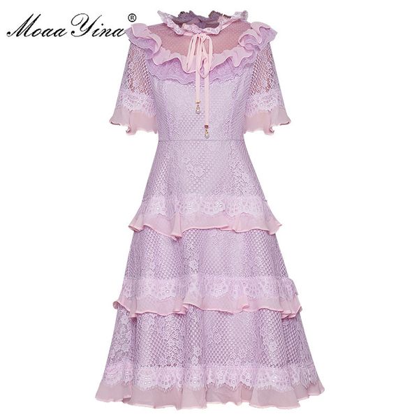 fashion designer dress summer women's dress short sleeve mesh ruffles lace dresses 210524, Black;gray
fashion designer dress summer women's dress short sleeve mesh ruffles lace dresses 210524, Black;gray
