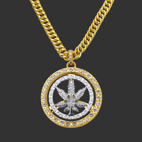 amulet neck pendants accessories men's domineering diamond maple leaf rotatable pendant chaoren necklace, Silver
amulet neck pendants accessories men's domineering diamond maple leaf rotatable pendant chaoren necklace, Silver
