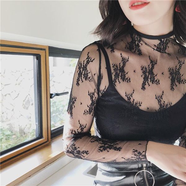 women's blouses & shirts summer women lace floral embroidery shirt ladies mesh transparent elegant see-through black, White
women's blouses & shirts summer women lace floral embroidery shirt ladies mesh transparent elegant see-through black, White