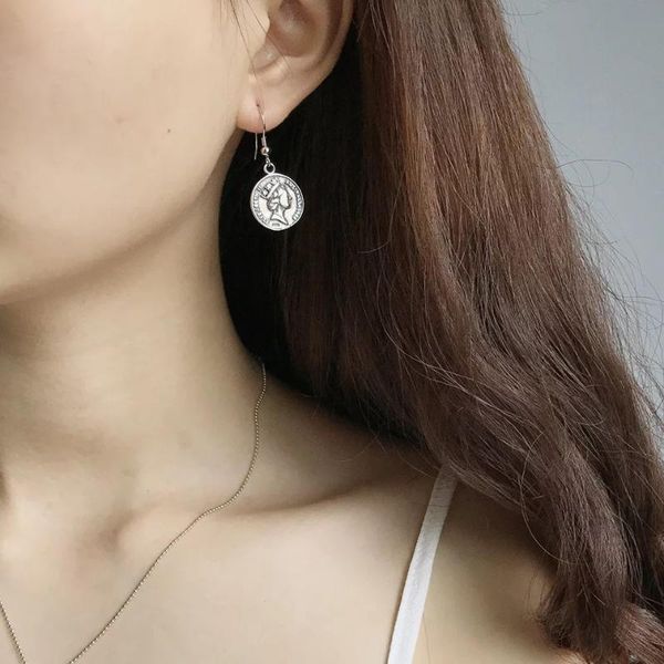 sterling silver earrings retro coin long drop personality fashion wild female girls ear jewelry dangle & chandelier
sterling silver earrings retro coin long drop personality fashion wild female girls ear jewelry dangle & chandelier