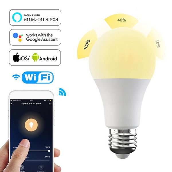 bulbs fcmila smart intelligence wifi bulb dimming light 15w cold&warm voice control work with alexa google home
bulbs fcmila smart intelligence wifi bulb dimming light 15w cold&warm voice control work with alexa google home