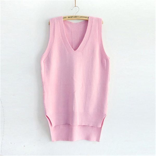 women's vests vest wild loose sweater waistcoat korean fashion knit v-neck knitted winter sleeveless jacket, Black;white
women's vests vest wild loose sweater waistcoat korean fashion knit v-neck knitted winter sleeveless jacket, Black;white