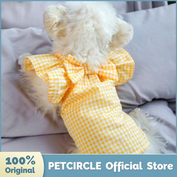 dog clothes yellow plaid cute doll shirt fit small puppy pet cat spring & summer costume blouse apparel
dog clothes yellow plaid cute doll shirt fit small puppy pet cat spring & summer costume blouse apparel