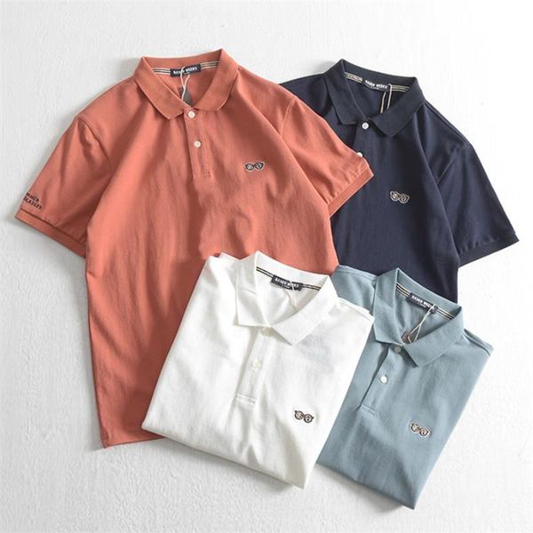 men's polos 2021 business shirt men solid casual cotton slim fit embroidery short sleeve, White;black
men's polos 2021 business shirt men solid casual cotton slim fit embroidery short sleeve, White;black