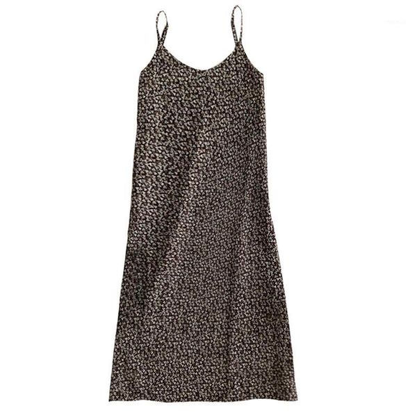 net red suspender dress women's 2021 summer retro small floral ruffle chiffon medium length a-line long casual dresses, Black;gray
net red suspender dress women's 2021 summer retro small floral ruffle chiffon medium length a-line long casual dresses, Black;gray