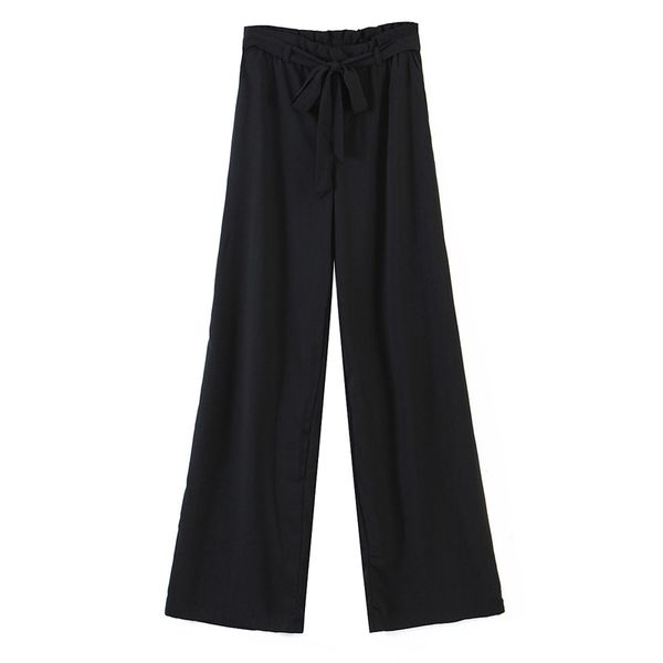 women casual straight trousers spring high waist lace up bow wide leg pants street style 210525, Black;white
women casual straight trousers spring high waist lace up bow wide leg pants street style 210525, Black;white