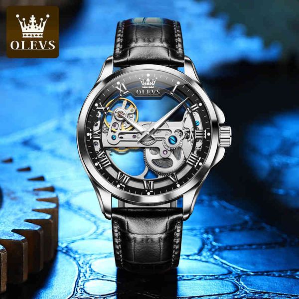 olevs brand business casual waterproof luminous men's luxury sports automatic mechanical watches, Slivery;brown
olevs brand business casual waterproof luminous men's luxury sports automatic mechanical watches, Slivery;brown