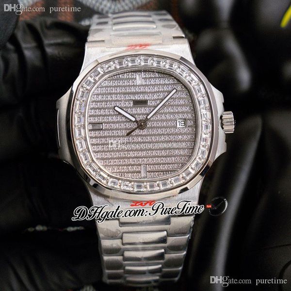 40mm 5711 paved diamonds dial cal a324 automatic mens watch square diamond bezel stick stainless steel bracelet jewelry watches 2022 puretim, Slivery;brown
40mm 5711 paved diamonds dial cal a324 automatic mens watch square diamond bezel stick stainless steel bracelet jewelry watches 2022 puretim, Slivery;brown