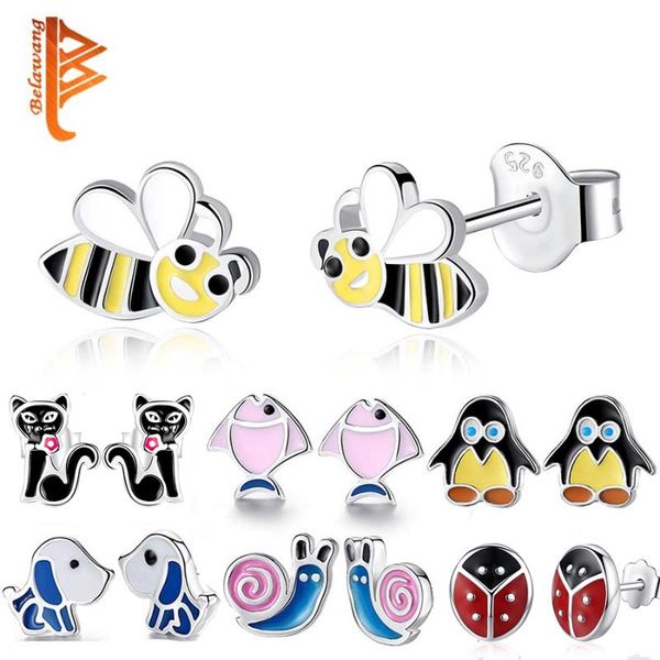 100% 925 sterling silver stud earrings for children girl honey bee duck enamel kids fashion jewelry, Golden;silver
100% 925 sterling silver stud earrings for children girl honey bee duck enamel kids fashion jewelry, Golden;silver