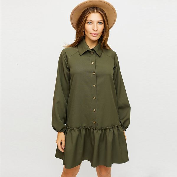 dresses women vintage ruffled front button a-line long sleeve turn down collar solid casual mini 2021 summer fashion dress, Black;gray
dresses women vintage ruffled front button a-line long sleeve turn down collar solid casual mini 2021 summer fashion dress, Black;gray