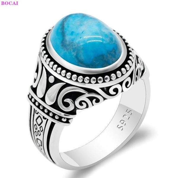 cluster rings s925 sterling silver ring fashion thai personality turquoise agate pure argentum gemstone for men, Golden;silver
cluster rings s925 sterling silver ring fashion thai personality turquoise agate pure argentum gemstone for men, Golden;silver