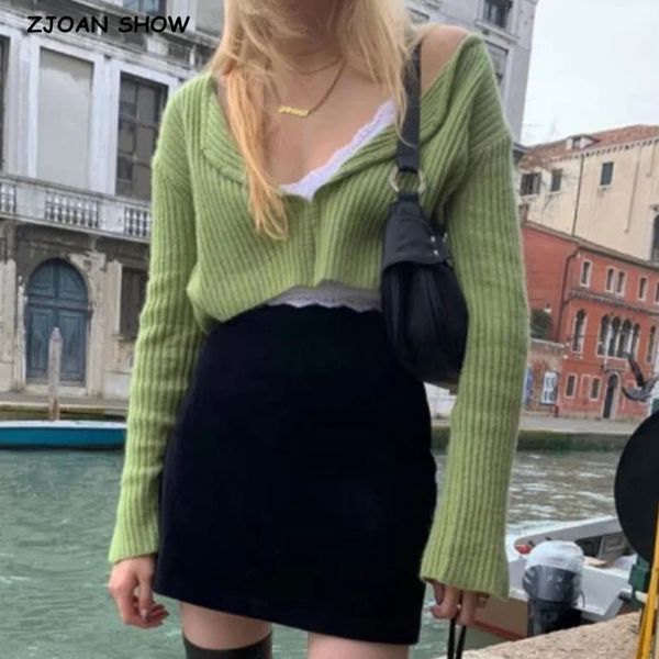 women's knits & tees 2021 spring retro v neck split sleeved crop ribbed cardigan in fluffy yarn knit sweater shaggy covered button, White
women's knits & tees 2021 spring retro v neck split sleeved crop ribbed cardigan in fluffy yarn knit sweater shaggy covered button, White