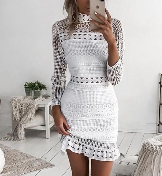 casual dresses vintage hollow out lace dress women elegant long sleeve white summer chic party vestidos robe, Black;gray
casual dresses vintage hollow out lace dress women elegant long sleeve white summer chic party vestidos robe, Black;gray