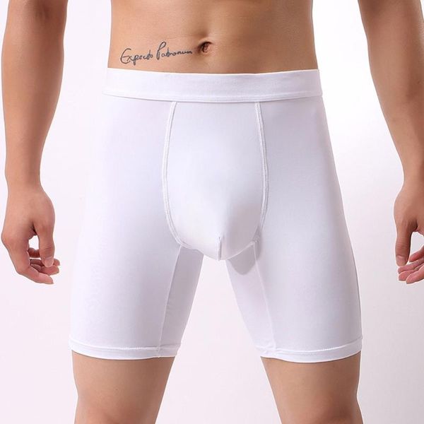 underpants men long boxer pants pure color high waist ice silk oversized men's breathable, Black;white
underpants men long boxer pants pure color high waist ice silk oversized men's breathable, Black;white