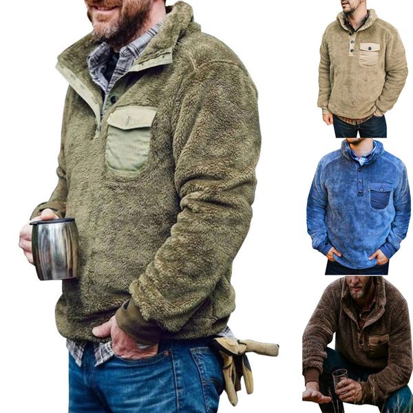 men's long sved sweater, winter casual et, tight coat, thick warm sweatshirt, button pocket, knitted or crocheted, White;black
men's long sved sweater, winter casual et, tight coat, thick warm sweatshirt, button pocket, knitted or crocheted, White;black
