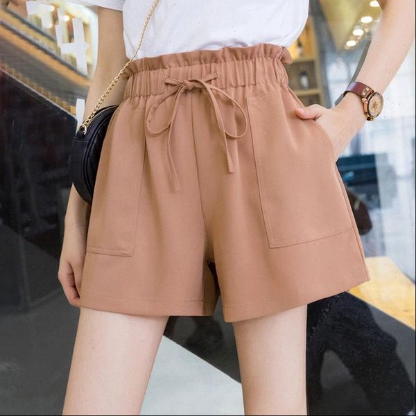 womens shorts lady fashion casual high waist loose women solid khaki black wide leg short drawstring elastic pocket capris, White;black
womens shorts lady fashion casual high waist loose women solid khaki black wide leg short drawstring elastic pocket capris, White;black