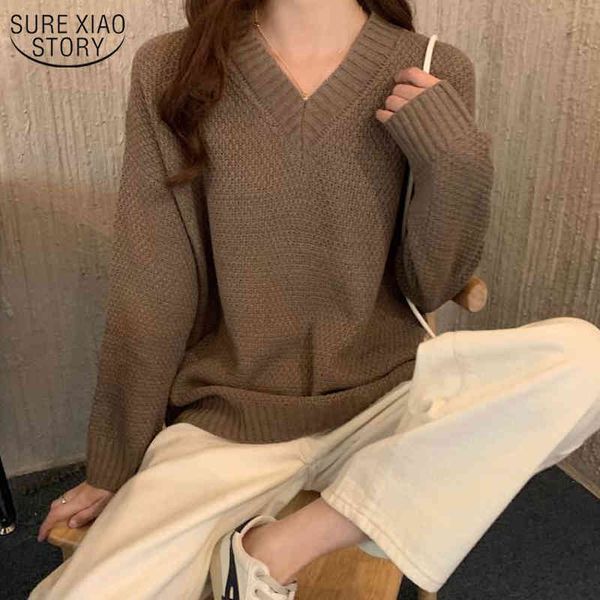 korean style autumn all-match solid color pullover women vintage casual v-neck knitted long sleeve sweater jumper 11632 210508, White;black
korean style autumn all-match solid color pullover women vintage casual v-neck knitted long sleeve sweater jumper 11632 210508, White;black