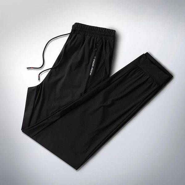 men's pants summer ice silk sweatpants men quick dry breathable loose fitness belted straight slim stretch cool, Black
men's pants summer ice silk sweatpants men quick dry breathable loose fitness belted straight slim stretch cool, Black