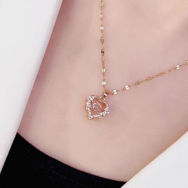 chains the heart of sea pendant titanium steel necklace for women is not fade, anti-allergy light luxury niche clavicle chain, Silver
chains the heart of sea pendant titanium steel necklace for women is not fade, anti-allergy light luxury niche clavicle chain, Silver