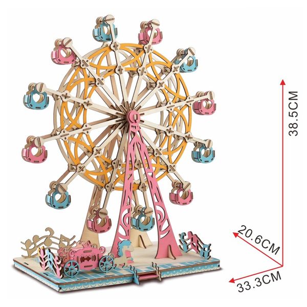 295Pcs/Set 3D stereoscopic DIY Ferris wheel Wooden Model Building Kits Assembly Toy Gift for Children Adult dropshipping YJN
295Pcs/Set 3D stereoscopic DIY Ferris wheel Wooden Model Building Kits Assembly Toy Gift for Children Adult dropshipping YJN