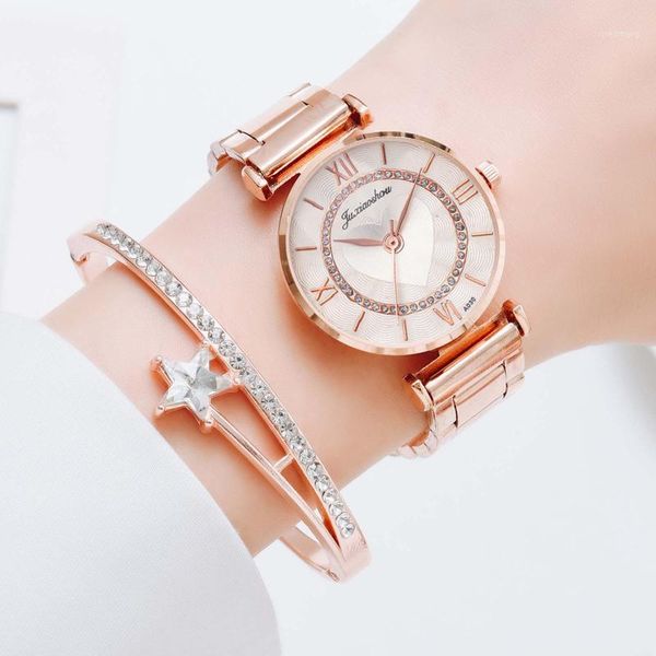 brand women bracelet watches ladies love leather strap rhinestone quartz wrist watch luxury fashion men wristwatches, Slivery;brown
brand women bracelet watches ladies love leather strap rhinestone quartz wrist watch luxury fashion men wristwatches, Slivery;brown