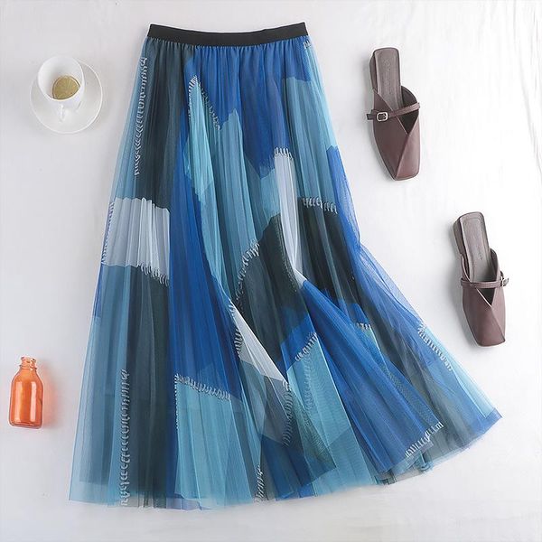 skirts big patch women summer pleated skirt harajuku leisure a line mid-calf contrast double layer mesh faldas, Black
skirts big patch women summer pleated skirt harajuku leisure a line mid-calf contrast double layer mesh faldas, Black