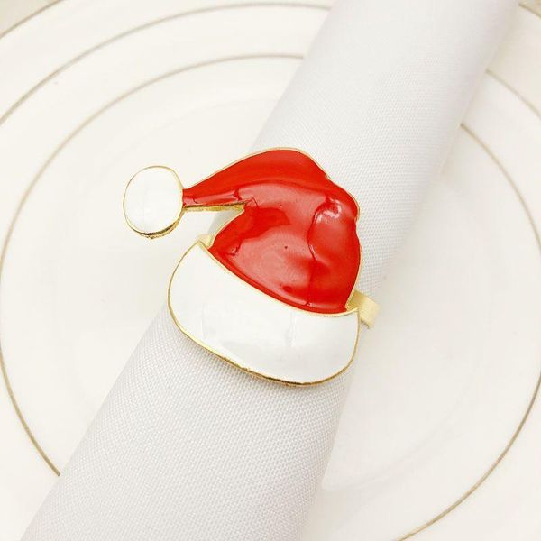 napkin rings 6pcs zinc alloy christmas hat holder for towel ring party decoration table
napkin rings 6pcs zinc alloy christmas hat holder for towel ring party decoration table