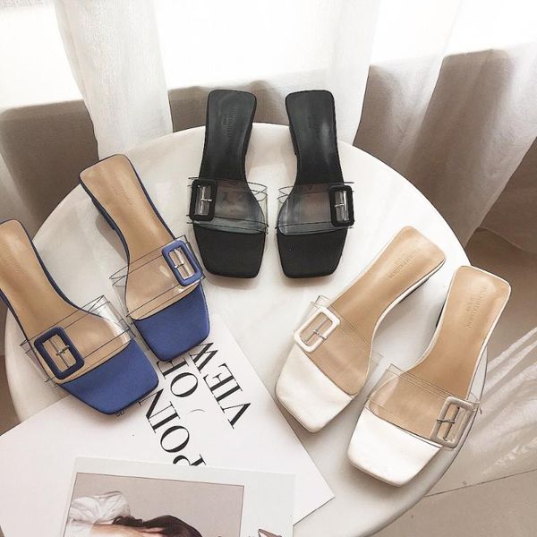 slippers kmeioo fashion transparent sandals woman open toe med heels buckle slides outside blue white black dress shoes
slippers kmeioo fashion transparent sandals woman open toe med heels buckle slides outside blue white black dress shoes