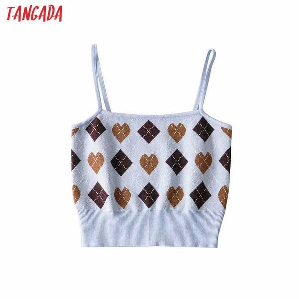 tangada summer women plaid print knitted camisole sleeveless backless spaghetti crop 2qi7 210609, White
tangada summer women plaid print knitted camisole sleeveless backless spaghetti crop 2qi7 210609, White