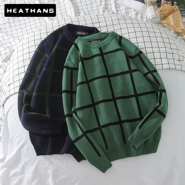 men's sweaters autumn winter o-neck plaid sweater retro bf wind pullover men knitwear women couple handsome warm, White;black
men's sweaters autumn winter o-neck plaid sweater retro bf wind pullover men knitwear women couple handsome warm, White;black