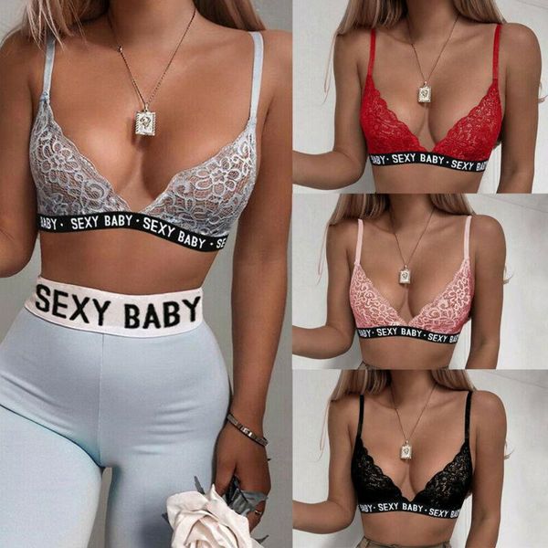 bras fashion women lace bra set floral padded bralette bralet bustier crop cami tank underwear sleepwear, Red;black
bras fashion women lace bra set floral padded bralette bralet bustier crop cami tank underwear sleepwear, Red;black