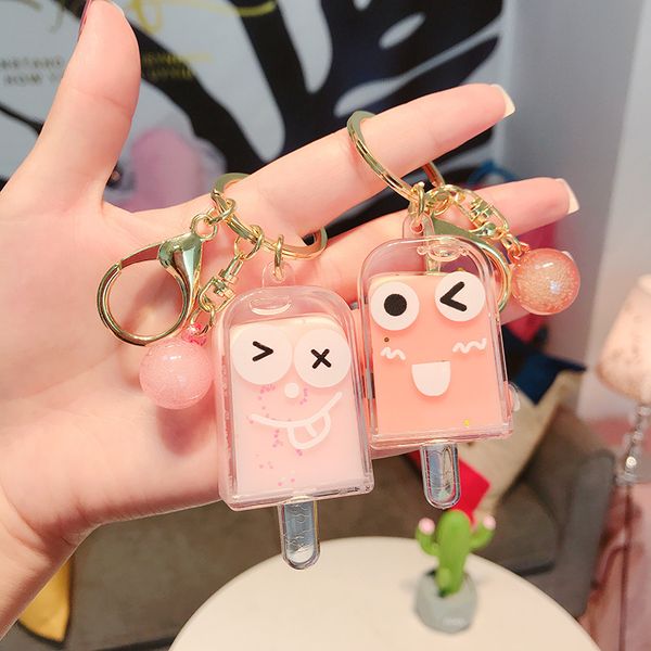 keyring keychain creative popsicle ice cream pendant bag cute female acrylic small gift, Silver
keyring keychain creative popsicle ice cream pendant bag cute female acrylic small gift, Silver