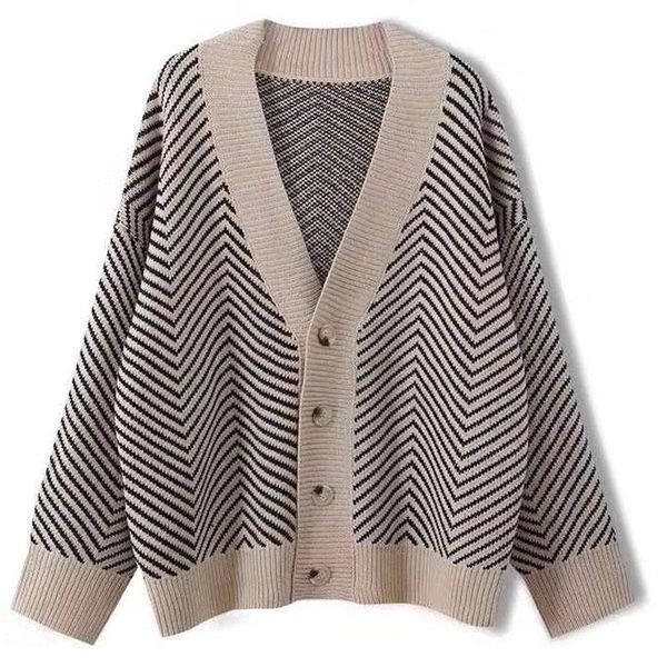 women's knits & tees 2021 stripe knitted cardigan women autumn winter oversize woman sweaters ladies v-neck warm coat long sleeve jumpe, White
women's knits & tees 2021 stripe knitted cardigan women autumn winter oversize woman sweaters ladies v-neck warm coat long sleeve jumpe, White
