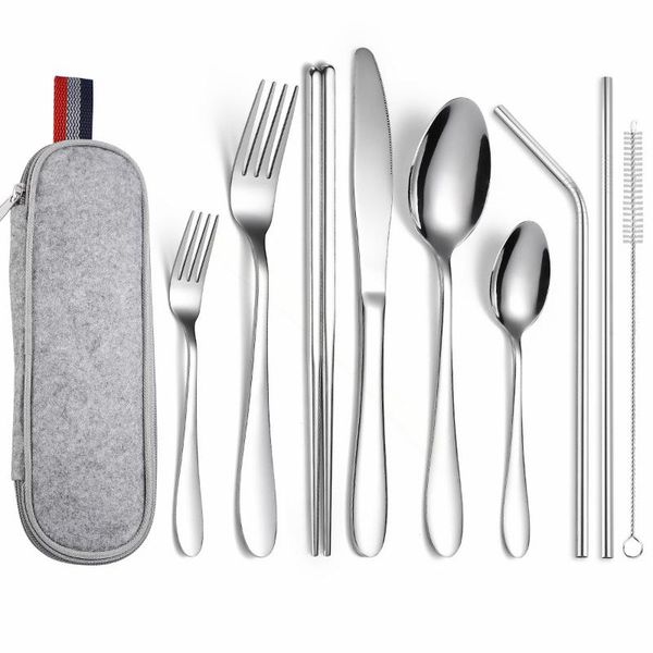 dinnerware sets chopsticks gold dinner set stainless steel travel cutlery spoon fork knife straw 9 pcs metal tableware portable
dinnerware sets chopsticks gold dinner set stainless steel travel cutlery spoon fork knife straw 9 pcs metal tableware portable