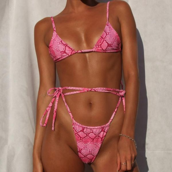 women bikini set 2021 pink snakeskin print bandage swimsuit high waist ladies bathing suit swimwear beachwear one-piece suits
women bikini set 2021 pink snakeskin print bandage swimsuit high waist ladies bathing suit swimwear beachwear one-piece suits