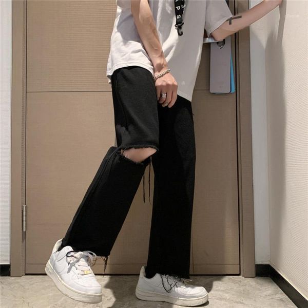 men's jeans summer ripped wide-leg fashion casual black men streetwear loose hip-hop hole straight denim trousers mens, Blue
men's jeans summer ripped wide-leg fashion casual black men streetwear loose hip-hop hole straight denim trousers mens, Blue