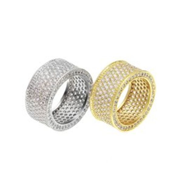 hip hop's new zircon microscope ring domineering man diamond bling silver copper men's rings width11mm, Golden;silver
hip hop's new zircon microscope ring domineering man diamond bling silver copper men's rings width11mm, Golden;silver