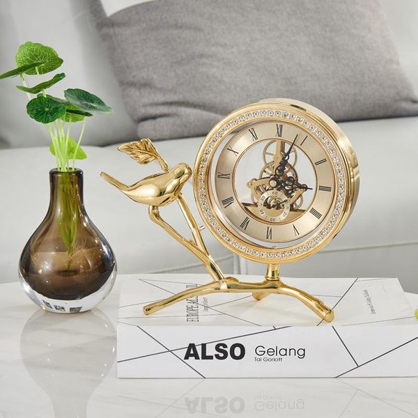 decorative objects & figurines light luxury creative and fashion pure copper desk clock bird home furnishing pieces of retro arts crafts acc
decorative objects & figurines light luxury creative and fashion pure copper desk clock bird home furnishing pieces of retro arts crafts acc