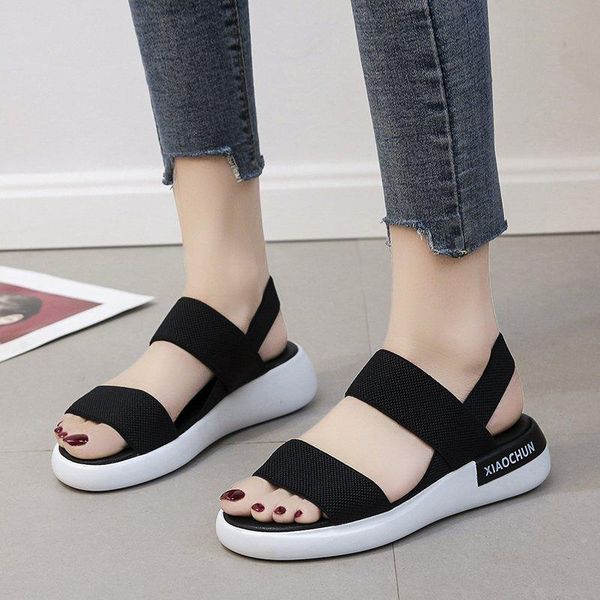 summer women gladiator sandals stretch fabric platform wedge heel elastic band front&rear strap classics rome ladies shoes 2021, Black
summer women gladiator sandals stretch fabric platform wedge heel elastic band front&rear strap classics rome ladies shoes 2021, Black