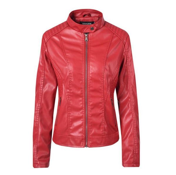 women's leather & faux autumn female jacket 2021 pu motorcycle student, Black
women's leather & faux autumn female jacket 2021 pu motorcycle student, Black
