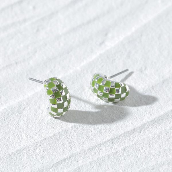 stud trendy korea checkerboard multicolor enamel earrings for women fashion geometric c shape gold metal small jewelry, Golden;silver
stud trendy korea checkerboard multicolor enamel earrings for women fashion geometric c shape gold metal small jewelry, Golden;silver
