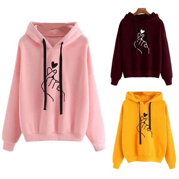 women's hoodies & sweatshirts 2021 fashion casual hoodie finger heart print sweatshirt poleron mujer plain drawstring cute korean overs, Black
women's hoodies & sweatshirts 2021 fashion casual hoodie finger heart print sweatshirt poleron mujer plain drawstring cute korean overs, Black