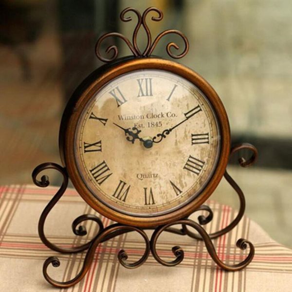 desk & table clocks mute clock european style retro wrought iron metal home decor living room bedroom decorative
desk & table clocks mute clock european style retro wrought iron metal home decor living room bedroom decorative