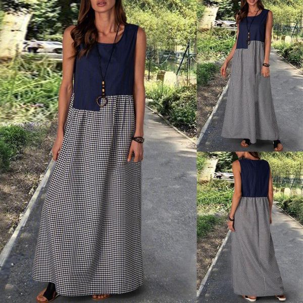 casual dresses womail chic patchwork dress women 2021 spring summer tank ankle-length vestidos black high waist plaid, Black;gray
casual dresses womail chic patchwork dress women 2021 spring summer tank ankle-length vestidos black high waist plaid, Black;gray