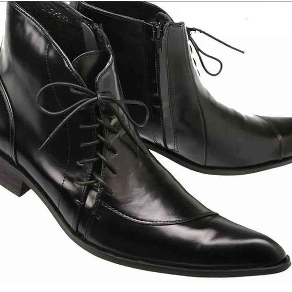 dress shoes fashion italian style luxury mens genuine leather pointed toe business dress shoes high lace up side zipper ankle boots vvj2, Black
dress shoes fashion italian style luxury mens genuine leather pointed toe business dress shoes high lace up side zipper ankle boots vvj2, Black