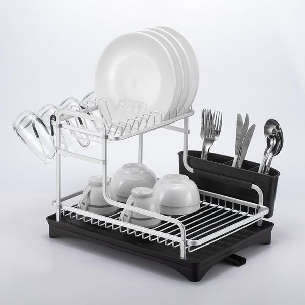 kitchen storage & organization aluminum rust proof dish drying rack and drainboard set with removable cutlery holder countertools organi
kitchen storage & organization aluminum rust proof dish drying rack and drainboard set with removable cutlery holder countertools organi