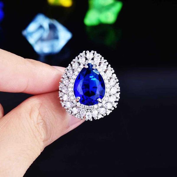 wedding rings geurope america charm inlay dazzling bule cubic zircon fashion luxury adjustable jewelry women's eternity ring, Slivery;golden
wedding rings geurope america charm inlay dazzling bule cubic zircon fashion luxury adjustable jewelry women's eternity ring, Slivery;golden