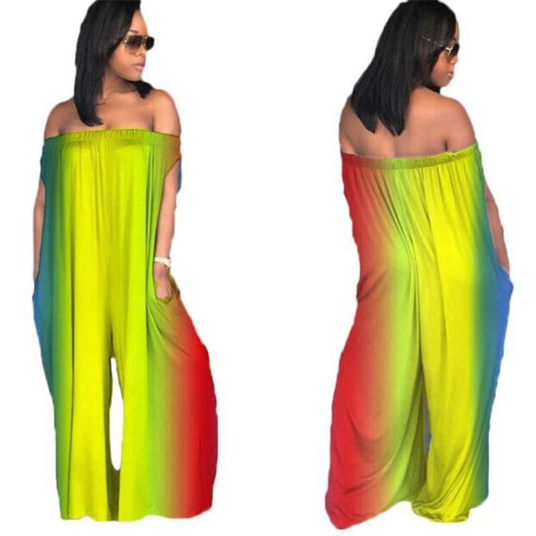rainbow printed strapless off shoulder jumpsuit women slash neck sleeveless wide leg romper loose casual female women's jumpsuits & rom, Black;white
rainbow printed strapless off shoulder jumpsuit women slash neck sleeveless wide leg romper loose casual female women's jumpsuits & rom, Black;white