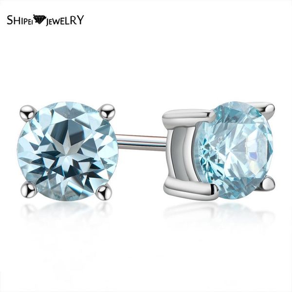 shipei classic 925 sterling silver natural round cut blue z gemstone wedding engagement ear studs earrings fine jewelry stud, Golden;silver
shipei classic 925 sterling silver natural round cut blue z gemstone wedding engagement ear studs earrings fine jewelry stud, Golden;silver